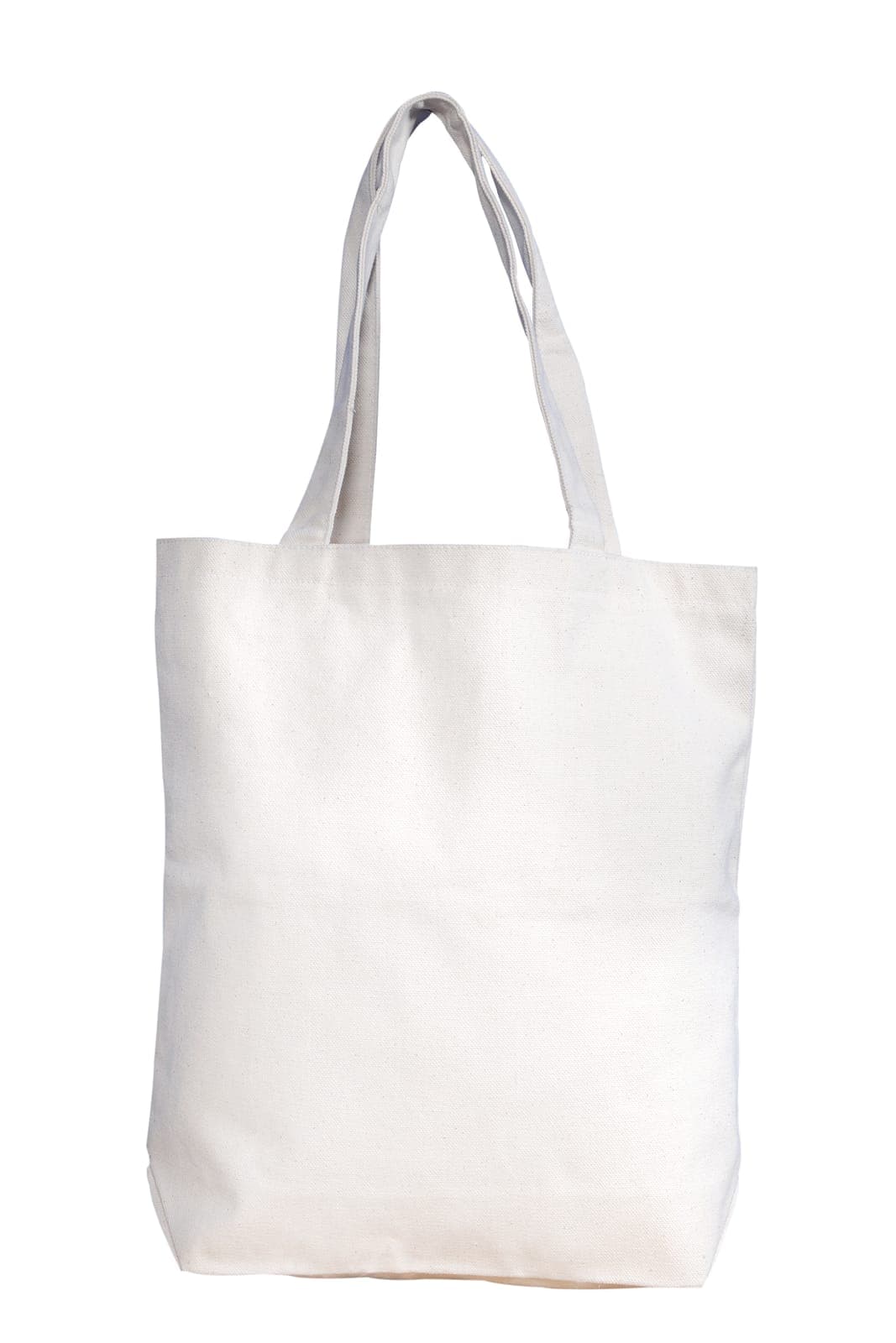 Plain cream cotton shopping bag