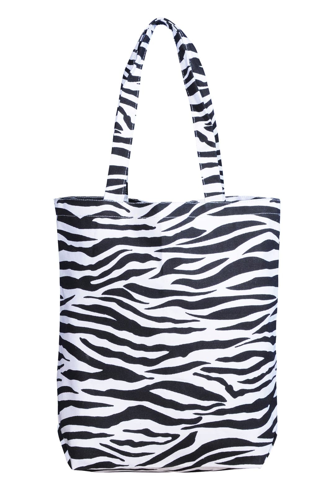 Zebra print tote bag