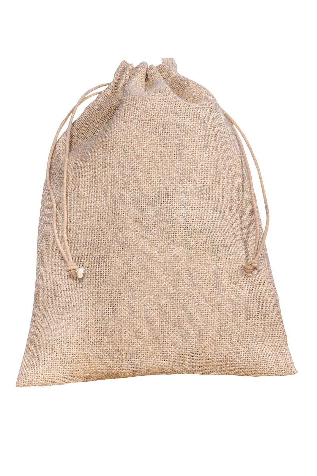 Natural jute drawstring pouch